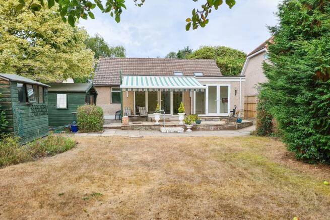 Rear of property