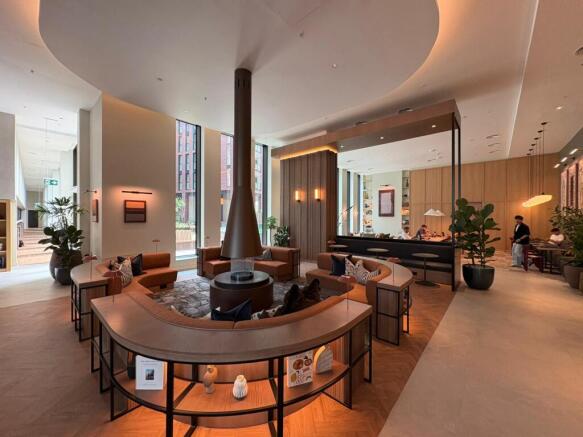 Resident's Lounge with unique Firepit