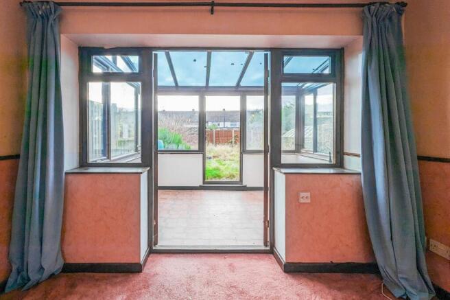 View through conservatory