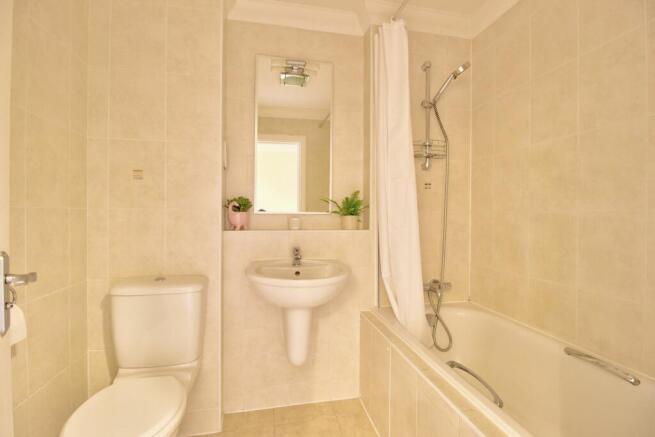 Bathroom with heated towel rail