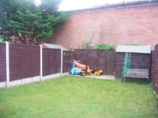 rear of property