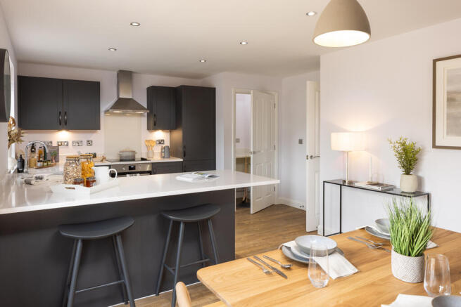 Internal image of the kitchen and dining area in the chester