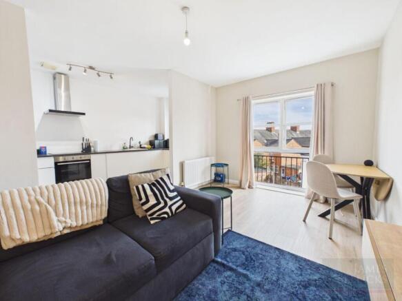 Open Plan Living Area & Kitchen