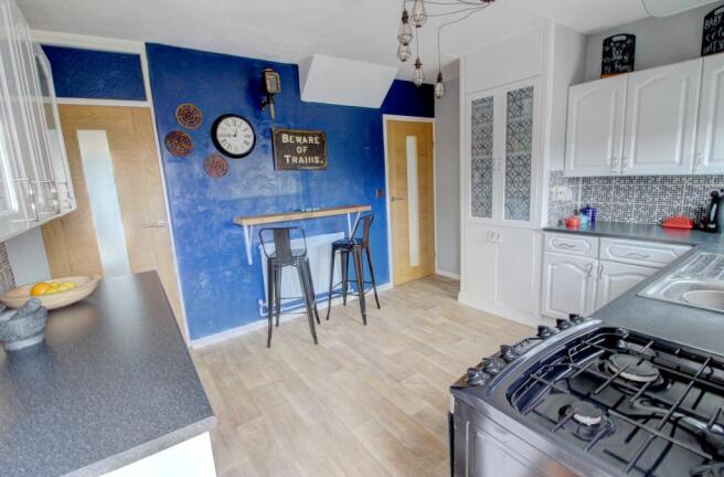 Kitchen view from rear door