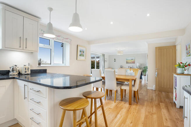 kitchen to dining...