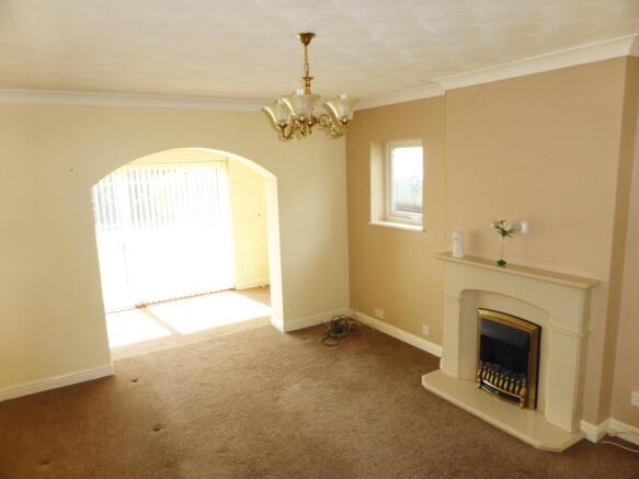 Lounge opening into
