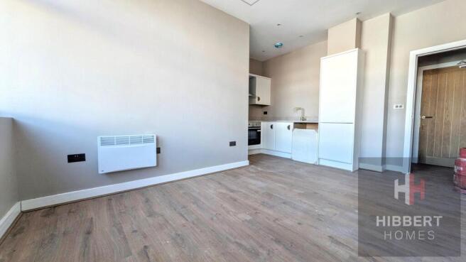 Reception room and kitchen
