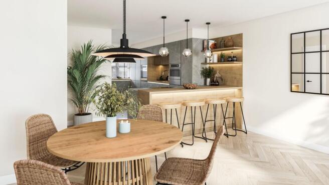 Example of kitchen area