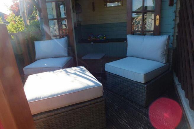 DECKED PATIO AREA