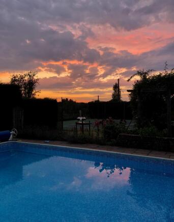 Pool At Dusk