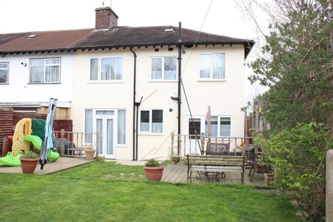 Rear of property