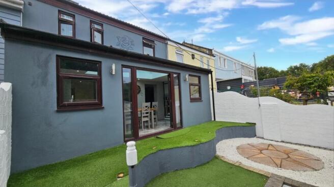 Rear of property