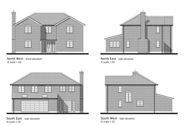 Proposed property elevations