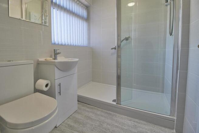 Refitted shower room to front