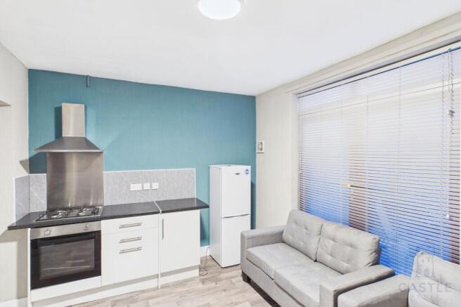 Kitchen with living room