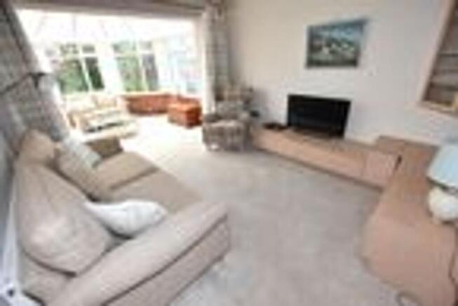 Open plan reception room