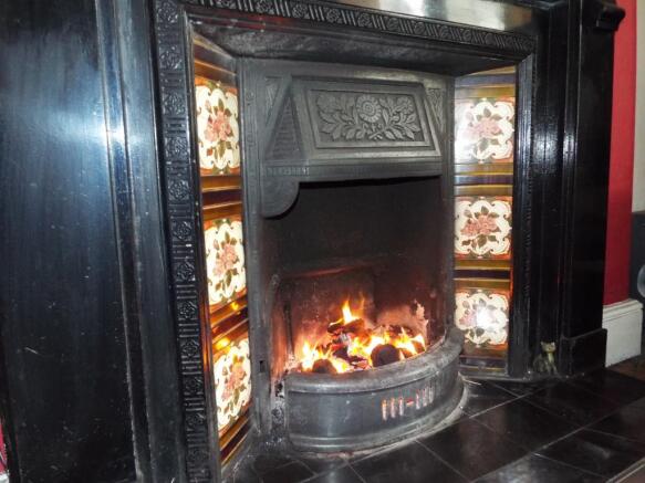 Snug fireplace