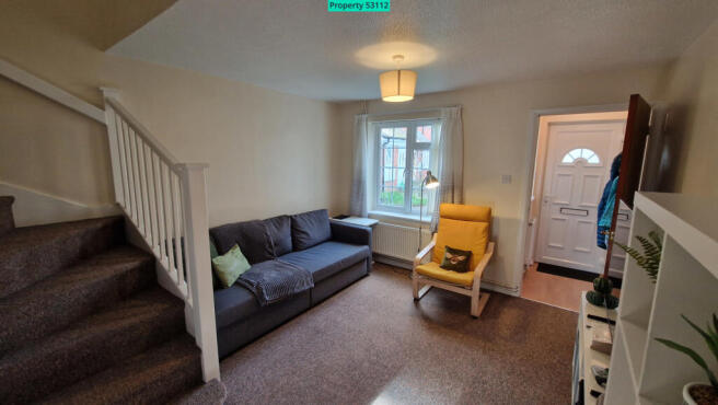 Living room from kitchen door