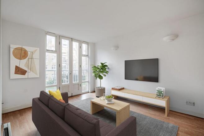 Virtually Staged Living Room