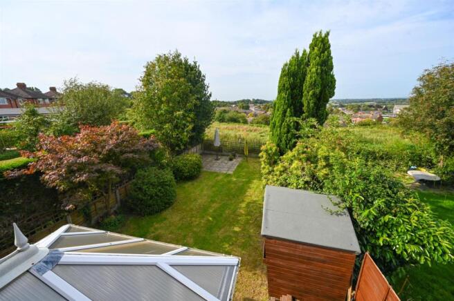 Front and rear gardens with reaching view