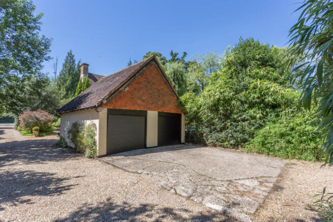 Garage block and turning area