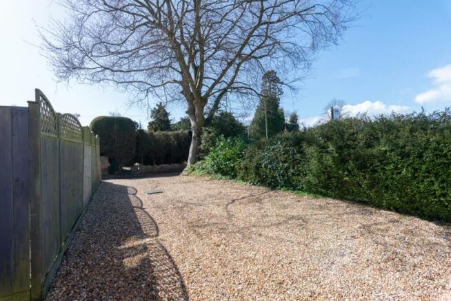 Large driveway