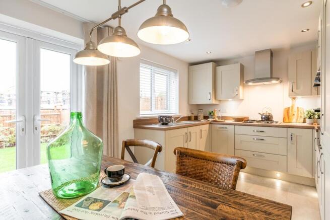 Sociable open plan kitchen diner