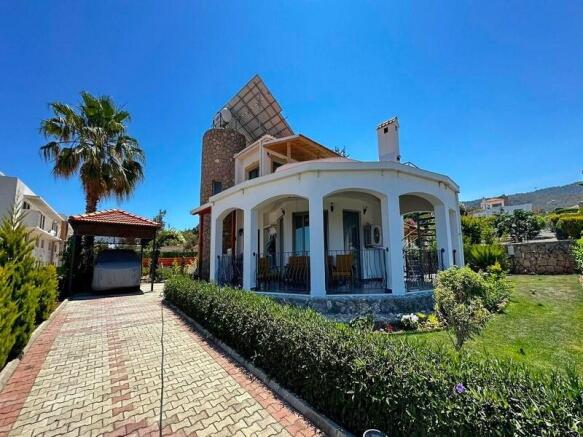 3 bedroom Mediterranean Resale Villa with Swimming pool, Fully Furnished,Central Heating, Solar Panels, Sauna, Fabulous Sea and Mountain views. Image 9999 2
