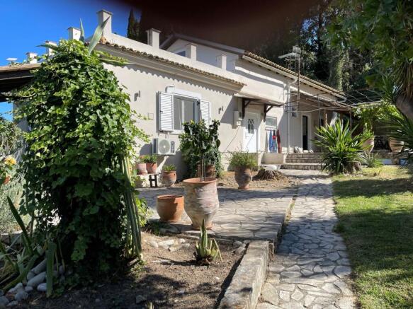 Garden path to house