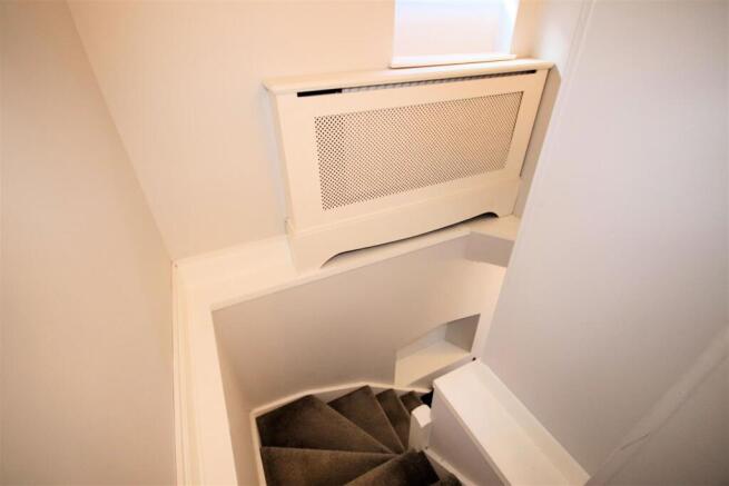 Staircase leading to bedroom 1