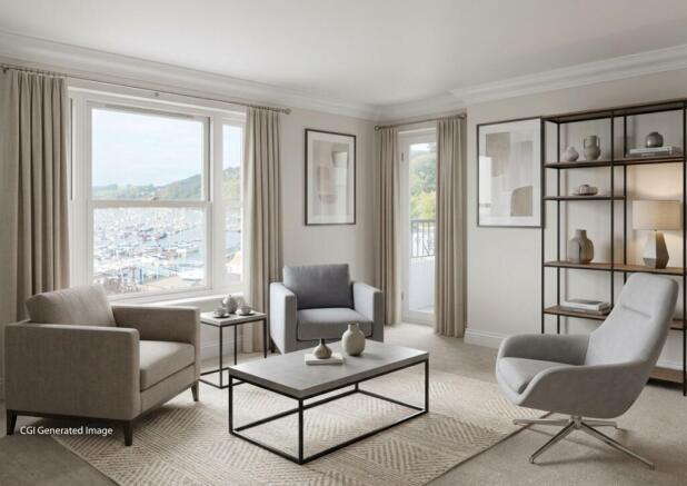 CGI Of 2 Marina View Sitting Room