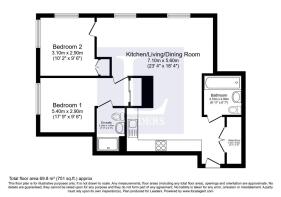 Apartment 1202, Block B, Red, Media City, Salford M50 2AQ
