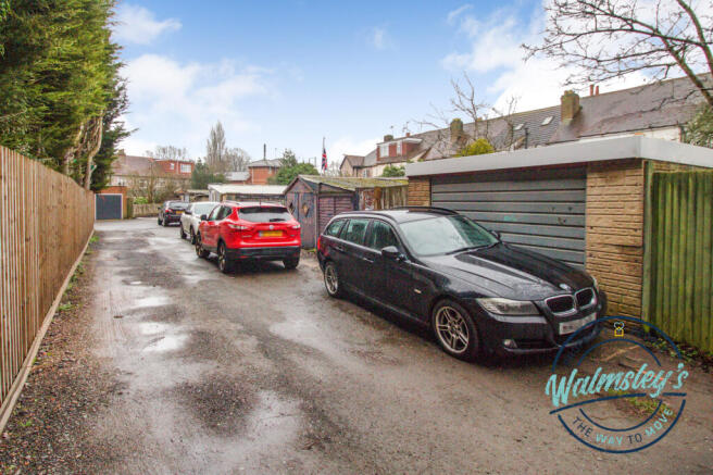 Wide rear access with garage