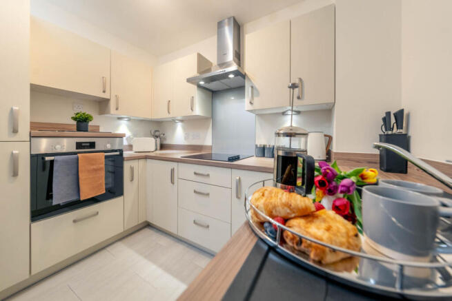 Stylish kitchen of apartment 47