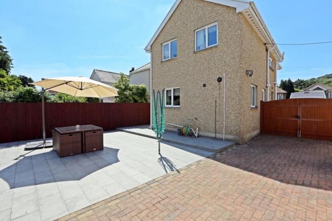 Rear of property