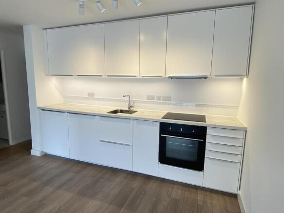 Open plan entrance, lounge and kitchen