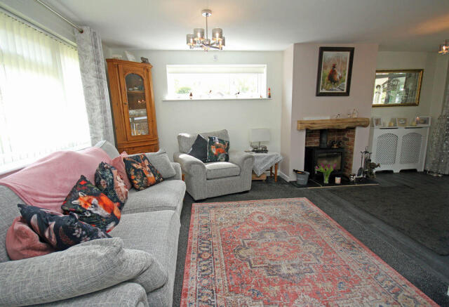 Sitting room with woodburning stove