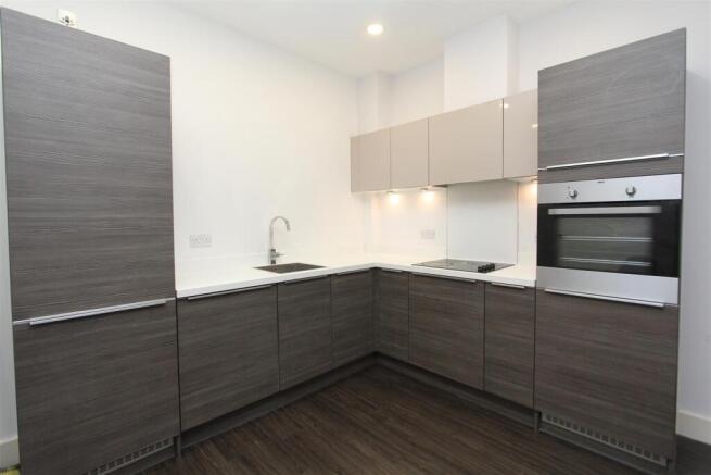 Modern fitted kitchen with stylish cabinetry...