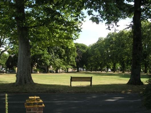 View over the green
