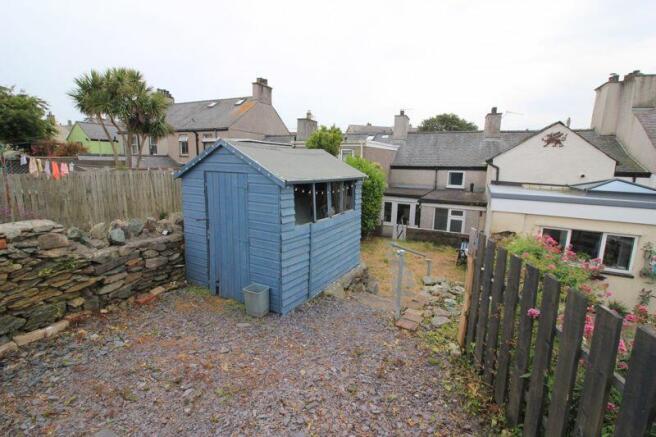 rear and shed