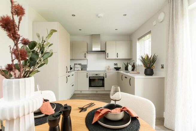A bright kitchen, ideal for socialising