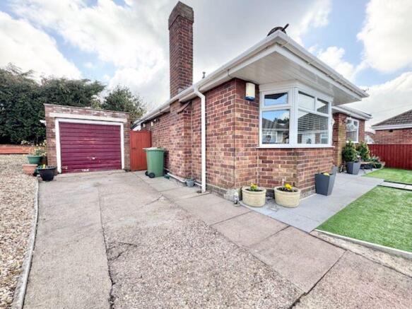 Front side and garage