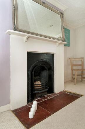 Master bedroom fireplace