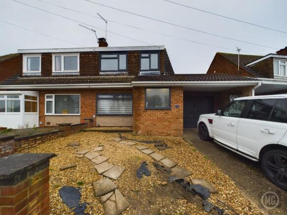 House Front with Driveway & Garage