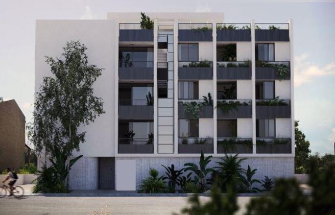 Front of Apartments