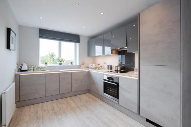 Fully integrated kitchen - typical Taylor Wimpey apartment