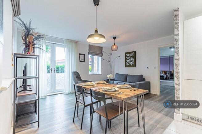 Dining Table Equipped With Complete Cutlery Set.