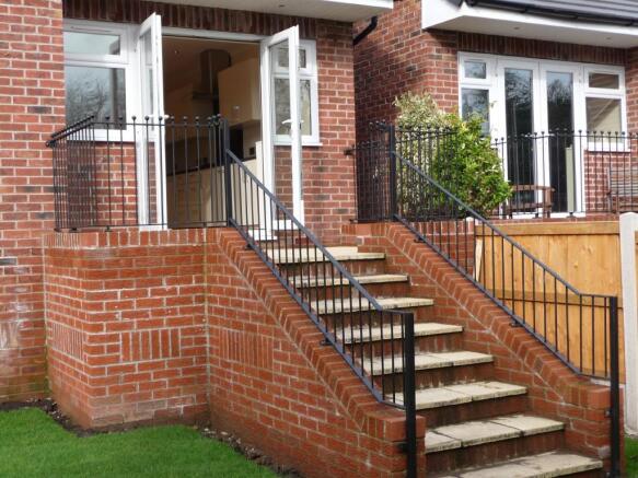 Steps to rear garden