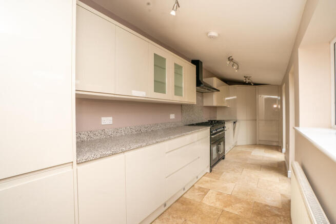 Kitchen with range cooker