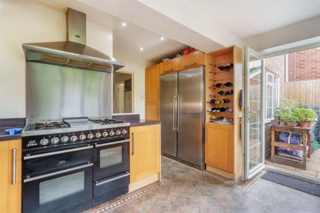 Kitchen with utility area